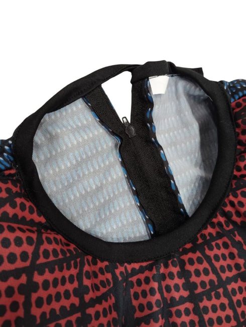 BookMyCostume 2 Pc Red Blue Web Hero Muscle-Look Superhero Costume with Padded Chest, Arms & Cloth Mask | Sublimation Printed Fancy Dress Outfit | Birthday Celebration Costume